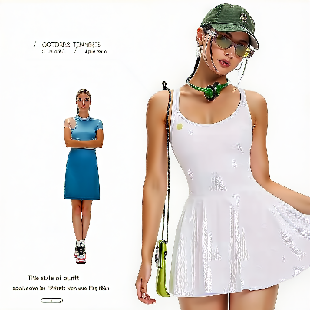 White Baseball Skirt | Sleeveless One-Piece Tennis Dress for Women – front view