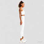 Beige | 2-Piece Seamless Bra & Leggings Set for Women – side view
