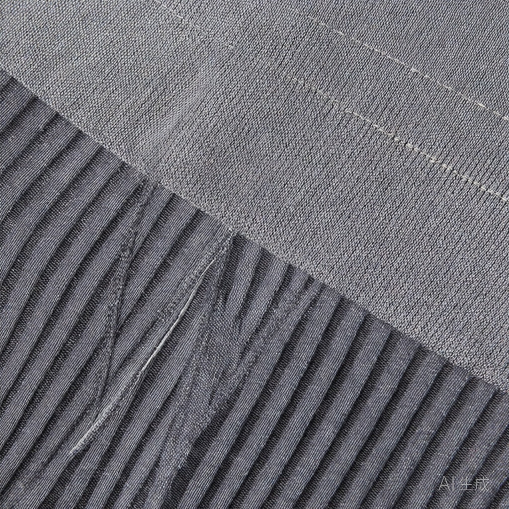 Grey | Seamless Short-Sleeve Yoga Set for Women – detail close-up