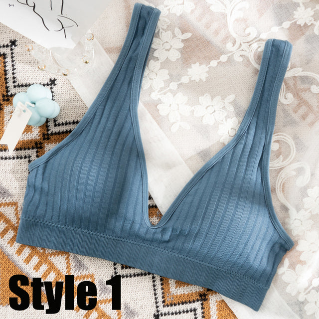 Padded Blue Bra